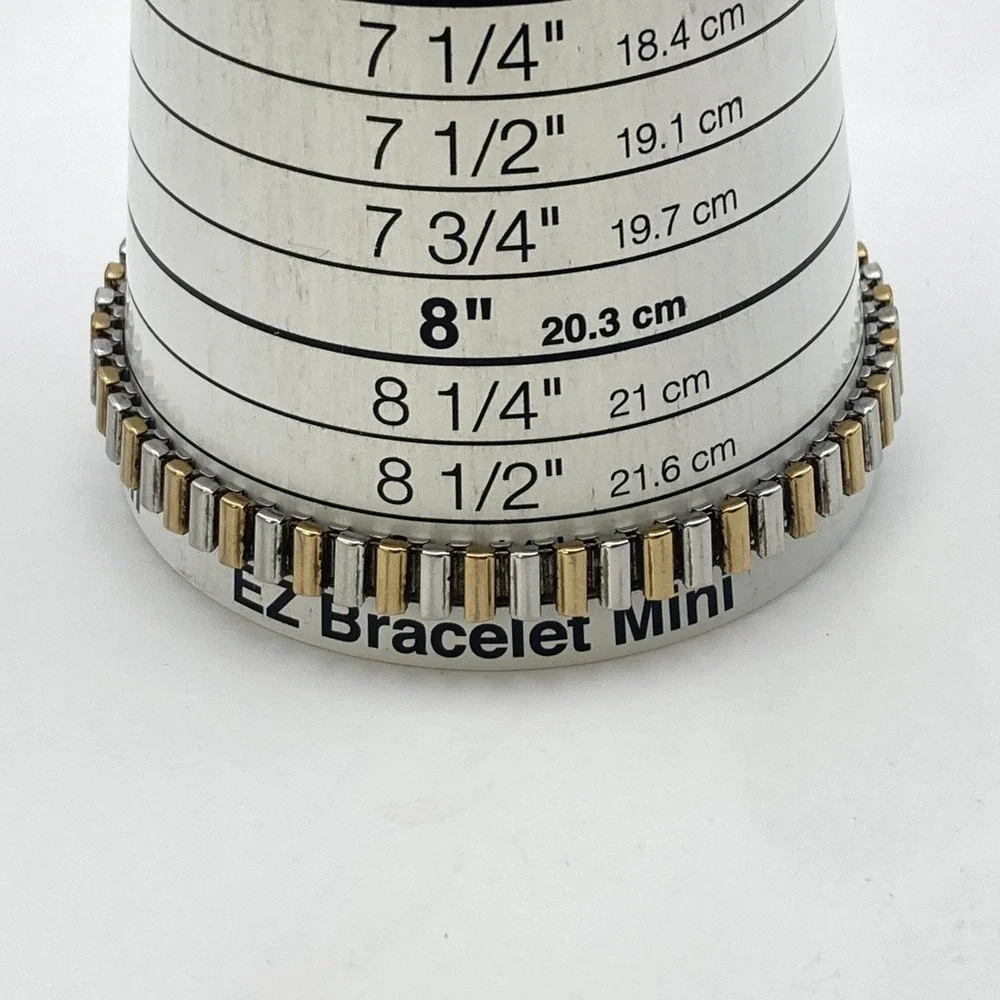 Timex Cavatina Womens Watch 18mm Gold Silver Tone Stretch Band New Battery SMALL